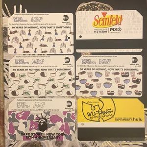 Seinfeld set metrocards Wu tang Bap bonus